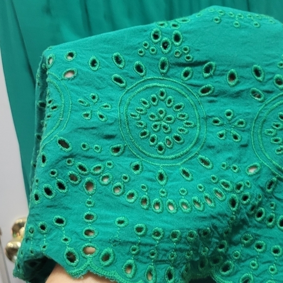 Knox Rose Green Summer Dress Size M V-Neck Knee Length - Picture 9 of 10